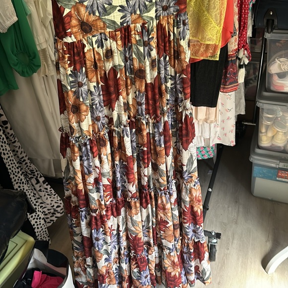 Eugenia Fernández Long Small Floral Dress - Picture 5 of 5